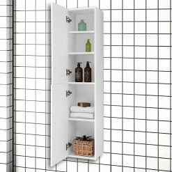 Les meilleures critiques de 🧨 AICA Sanitaire armoire de rangement blanc deux portes 30 x 26,8 x 142 cm 🥰 -Accessoires pour la maison Soldes 4764075264144 6