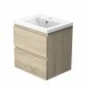 Bon marché 🌟 AICA Sanitaire meuble de salle de bain avec deux tiroirs chêne clair, 60 x 38,5 x 45 cm 🛒 1 Bon marché 🌟 AICA Sanitaire meuble de salle de bain avec deux tiroirs chêne clair, 60 x 38,5 x 45 cm 🛒 -Accessoires pour la maison Soldes 4764075264281 7