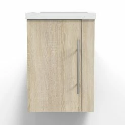 Top 10 🔥 AICA Sanitaire meuble-lavabo avec une porte motif chêne, 44 x 23 x 60 cm 🛒