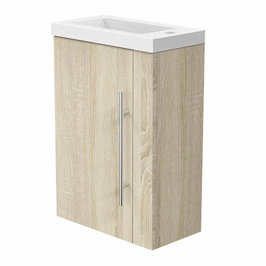 Top 10 🔥 AICA Sanitaire meuble-lavabo avec une porte motif chêne, 44 x 23 x 60 cm 🛒 5 Top 10 🔥 AICA Sanitaire meuble-lavabo avec une porte motif chêne, 44 x 23 x 60 cm 🛒 – Image 3