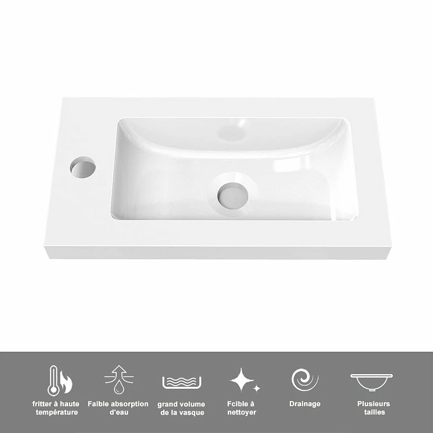 Top 10 🔥 AICA Sanitaire meuble-lavabo avec une porte motif chêne, 44 x 23 x 60 cm 🛒 8 Top 10 🔥 AICA Sanitaire meuble-lavabo avec une porte motif chêne, 44 x 23 x 60 cm 🛒 – Image 6