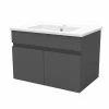 Top 10 🛒 AICA Sanitaire meuble de salle de bain + 2 vasques en céramique 4 tiroirs, mobilier couleur chêne 🥰 -Accessoires pour la maison Soldes 4764075264427 1