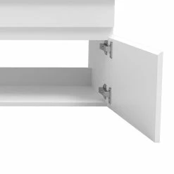 Nouveau 🎁 AICA Sanitaire meuble de salle de bain sous vasque, vasque en céramique, meuble couleur blanc mat ✨ -Accessoires pour la maison Soldes 4764075264472 5