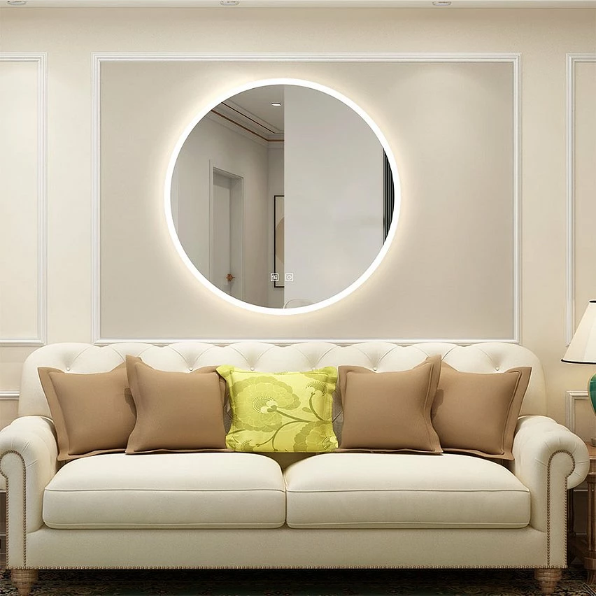 Top 10 ✔️ AICA Sanitaire Miroir antibuée rond, Mode de variation dimmable, Lumière blanc chaud/froid ⌛ 4 Top 10 ✔️ AICA Sanitaire Miroir antibuée rond, Mode de variation dimmable, Lumière blanc chaud/froid ⌛ – Image 2