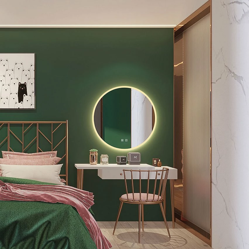 Top 10 ✔️ AICA Sanitaire Miroir antibuée rond, Mode de variation dimmable, Lumière blanc chaud/froid ⌛ 6 Top 10 ✔️ AICA Sanitaire Miroir antibuée rond, Mode de variation dimmable, Lumière blanc chaud/froid ⌛ – Image 4