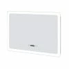 Promo 👏 AICA Sanitaire  Miroir LED rectangle horizontal anti-buée avec horloge, lumière blanc pur ✨ -Accessoires pour la maison Soldes 4764075266698 1