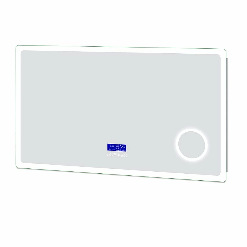 Acheter 🔥 AICA Sanitaire Miroir lumineux antibuée avec haut-parleur, 1 miroir grossissant intégré ✔️ 3 Acheter 🔥 AICA Sanitaire Miroir lumineux antibuée avec haut-parleur, 1 miroir grossissant intégré ✔️