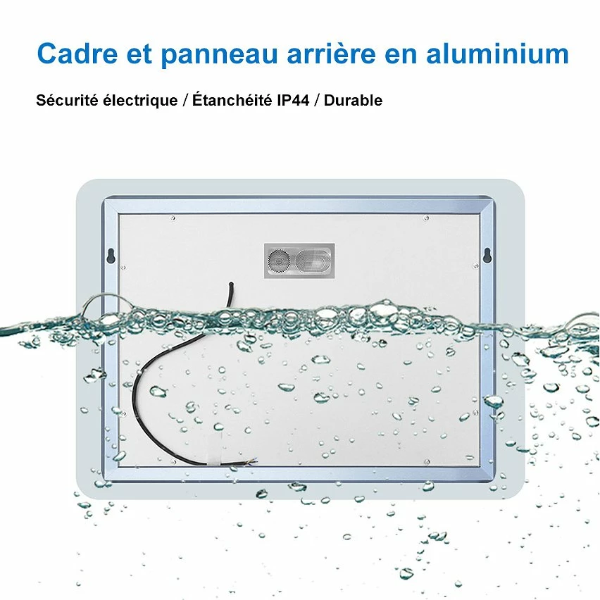 Acheter 🔥 AICA Sanitaire Miroir lumineux antibuée avec haut-parleur, 1 miroir grossissant intégré ✔️ 5 Acheter 🔥 AICA Sanitaire Miroir lumineux antibuée avec haut-parleur, 1 miroir grossissant intégré ✔️ – Image 3