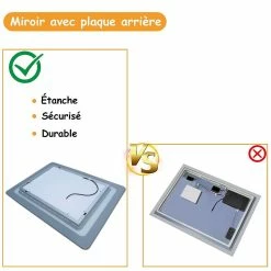 Tout neuf 🤩 AICA Sanitaire Miroir de salle de bain anti-buée 120x80cm avec le lumière chaude ✨ 7 Tout neuf 🤩 AICA Sanitaire Miroir de salle de bain anti-buée 120x80cm avec le lumière chaude ✨ -Accessoires pour la maison Soldes 4764075296398 3