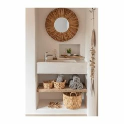 Offres 💯 Calicosy Set de 3 paniers ronds en jacinthe d'eau naturelle 🧨 -Accessoires pour la maison Soldes 5400924111304 2