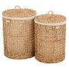 Vente flash 👏 Paris prix Lot de 2 Paniers avec Couvercle "Linge" 55cm Naturel 🎉 -Accessoires pour la maison Soldes 5400924111311 1