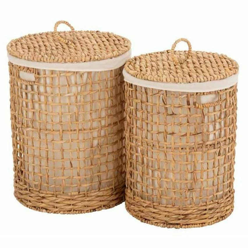 Vente flash 👏 Paris prix Lot de 2 Paniers avec Couvercle "Linge" 55cm Naturel 🎉 3 Vente flash 👏 Paris prix Lot de 2 Paniers avec Couvercle "Linge" 55cm Naturel 🎉