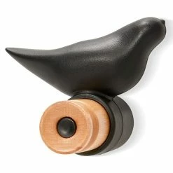 De gros 🎁 Paris prix Patère 1 Crochet Design "Oiseau" 11cm Noir 🤩