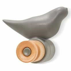 Meilleure affaire 🧨 Paris prix Patère 1 Crochet Design "Oiseau" 11cm Gris 😍