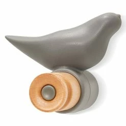 Meilleure affaire 🧨 Paris prix Patère 1 Crochet Design "Oiseau" 11cm Gris 😍 -Accessoires pour la maison Soldes 5420072069494 3