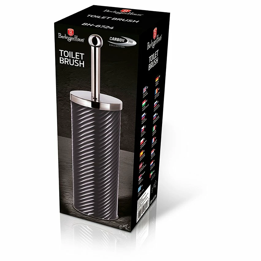 Coupon 🔥 Brosse à Toilette Anti-Éclaboussures, Porte-Brosse WC en Acier Inox., Portable Gris Berlinger HausCarbon Pro 🔥 5 Coupon 🔥 Brosse à Toilette Anti-Éclaboussures, Porte-Brosse WC en Acier Inox., Portable Gris Berlinger HausCarbon Pro 🔥 – Image 3