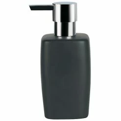Sortie 🛒 Spirella Distributeur de savon Céramique RETRO Noir 🎁