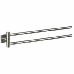 Meilleure affaire 🤩 Spirella Porte Serviettes double mural NYOSTEEL Brossé 🧨