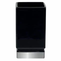 Meilleure affaire 💯 Spirella Gobelet Céramique ROMA Noir & Argent 😍