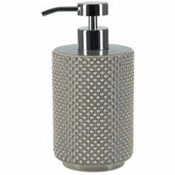 Bon marché ⌛ Spirella Distributeur de savon Faience MERO Taupe 😀