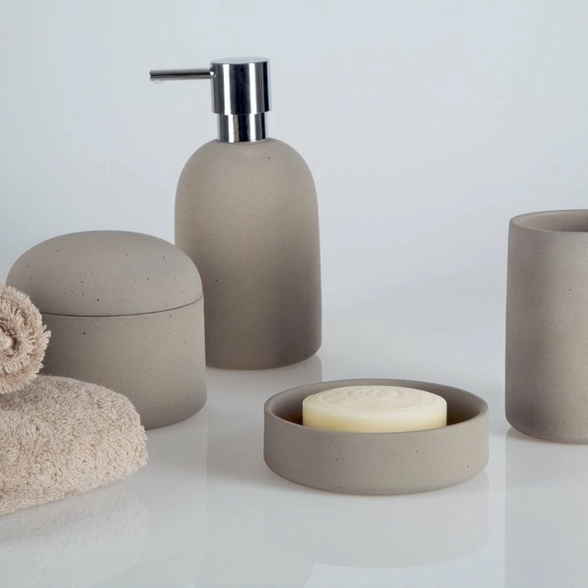 Le moins cher 🥰 Spirella Gobelet Céramique GEMMA Taupe ⌛ 4 Le moins cher 🥰 Spirella Gobelet Céramique GEMMA Taupe ⌛ – Image 2