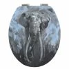Tout neuf 😀 Spirella Abattant WC MDF ELEPHANT - Charnières Inox 🎁 -Accessoires pour la maison Soldes 7610583208644 1