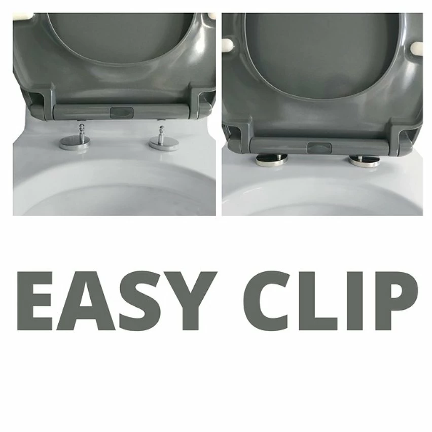 Coupon 💯 Spirella Abattant WC Thermo Dur EASY CLIP Gris - Charnières Inox ⌛ 5 Coupon 💯 Spirella Abattant WC Thermo Dur EASY CLIP Gris - Charnières Inox ⌛ – Image 3