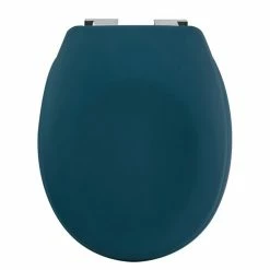 Tout neuf 🔥 Spirella Abattant WC Thermo Dur NEELA Pétrole Mat - Charnières ABS Chromé 🌟