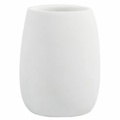 Budget 🎁 Spirella Gobelet Polyrésine & Bois SVEN Blanc 🔔