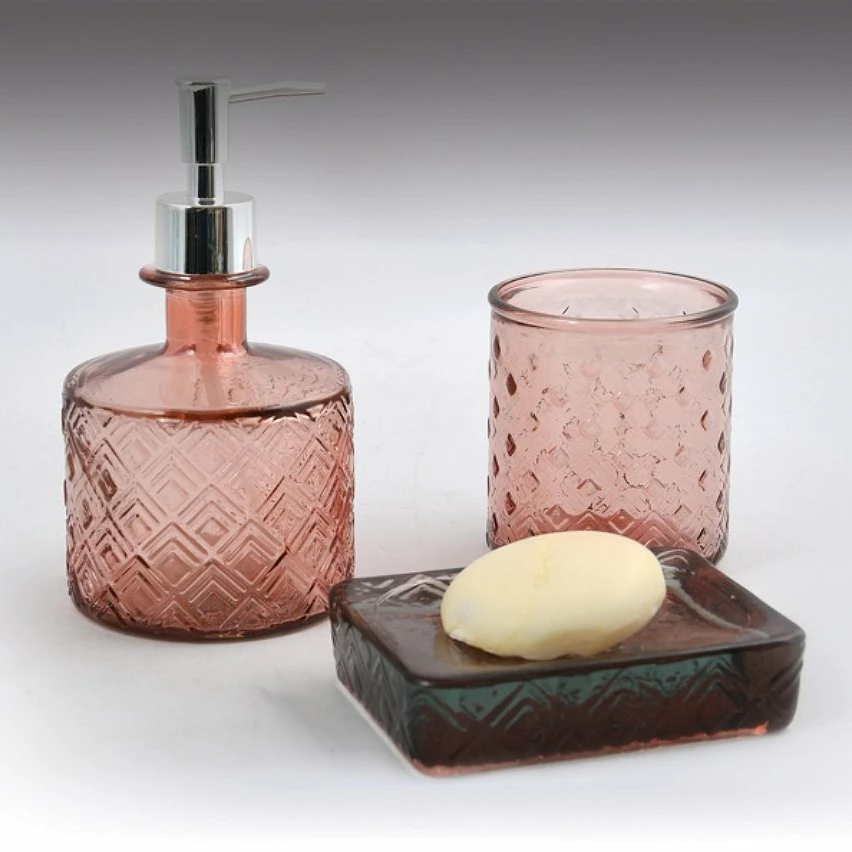 Remise ⌛ Spirella MSV Gobelet verre recyclé CARMINA Terracotta 🔔 4 Remise ⌛ Spirella MSV Gobelet verre recyclé CARMINA Terracotta 🔔 – Image 2