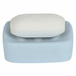 Nouveau ✨ Spirella Porte savon Céramique RETRO Bleu pastel 👍