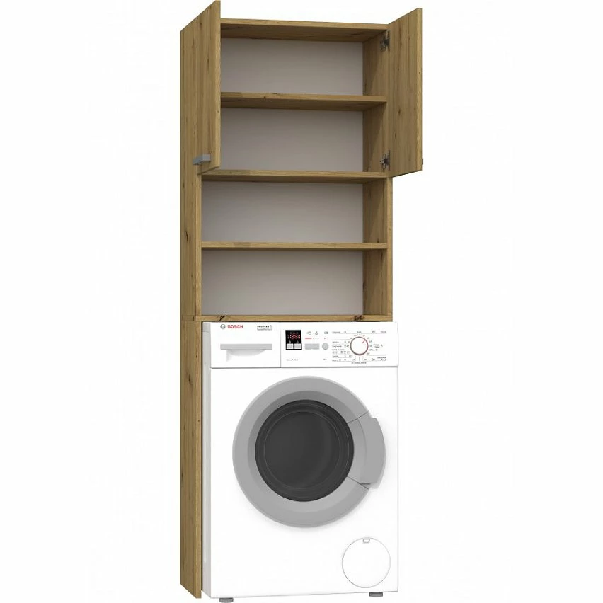 Les meilleures critiques de 🌟 Hucoco COMO - Meuble pour machine à laver - 64x183x30cm - Rangement espace buanderie lave linge salle de bains - Style moderne - Chêne 🥰 4 Les meilleures critiques de 🌟 Hucoco COMO - Meuble pour machine à laver - 64x183x30cm - Rangement espace buanderie lave linge salle de bains - Style moderne - Chêne 🥰 – Image 2