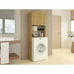 Les meilleures critiques de 🌟 Hucoco COMO - Meuble pour machine à laver - 64x183x30cm - Rangement espace buanderie lave linge salle de bains - Style moderne - Chêne 🥰 7 Les meilleures critiques de 🌟 Hucoco COMO - Meuble pour machine à laver - 64x183x30cm - Rangement espace buanderie lave linge salle de bains - Style moderne - Chêne 🥰 -Accessoires pour la maison Soldes 7625827652459 3