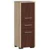 Meilleure vente ⭐ Hucoco ASTORIA - Armoire Colonne de salle de bain contemporaine 85x30x30 cm - Meuble de rangement design moderne - Sonoma/Wengé 🎉 -Accessoires pour la maison Soldes 7625829769018 1