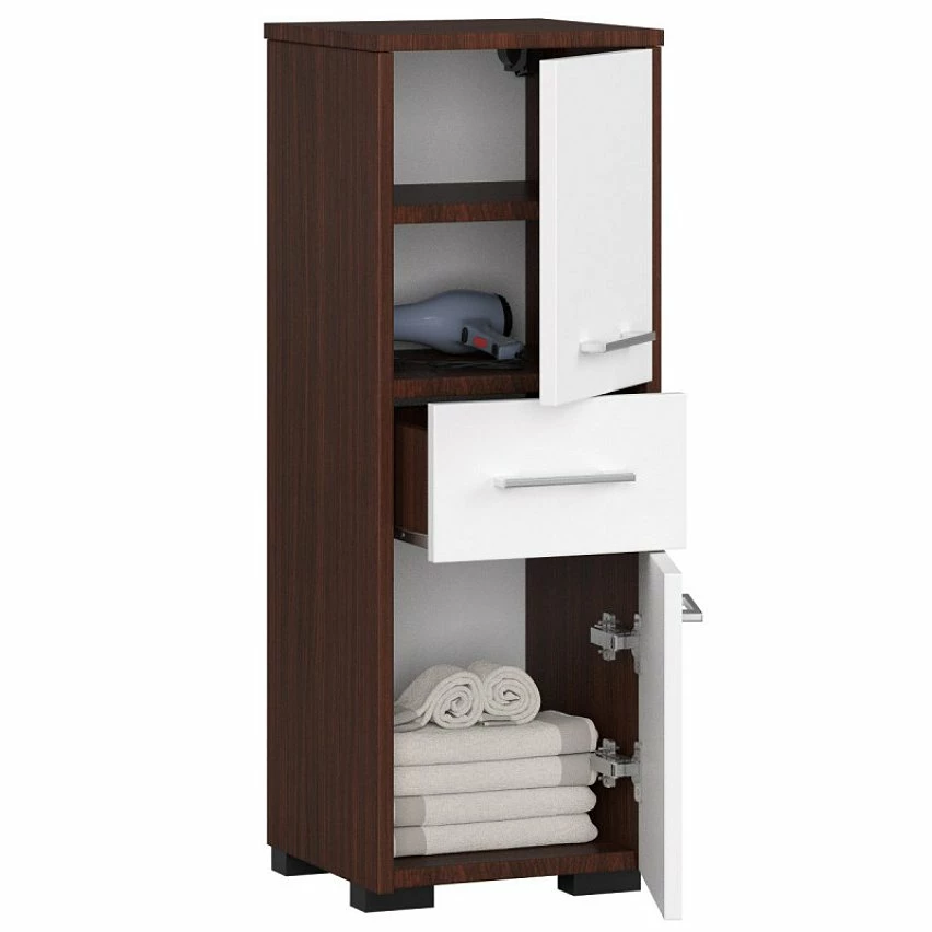 Les meilleures critiques de 🎁 Hucoco ASTORIA - Armoire Colonne de salle de bain contemporaine 85x30x30 cm - Meuble de rangement design moderne - Wengé 🥰 4 Les meilleures critiques de 🎁 Hucoco ASTORIA - Armoire Colonne de salle de bain contemporaine 85x30x30 cm - Meuble de rangement design moderne - Wengé 🥰 – Image 2