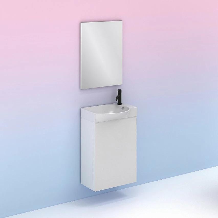 Meilleure vente 🧨 Amizuva Set MIKA Mika H.68 x L.45 x P.35, effet blanc brillant 😉 7 Meilleure vente 🧨 Amizuva Set MIKA Mika H.68 x L.45 x P.35, effet blanc brillant 😉 – Image 5