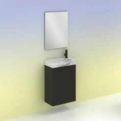 Coupon ✨ Amizuva Set MIKA H.68 x L.45 x P.35, effet Anthracite Brillant ✨ -Accessoires pour la maison Soldes 8414623396433 5