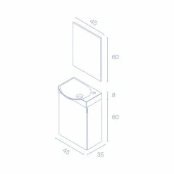 Tout neuf 🤩 Amizuva Set MIKA H.68 x L.45 x P.35, effet Gris Sablé 😀 11 Tout neuf 🤩 Amizuva Set MIKA H.68 x L.45 x P.35, effet Gris Sablé 😀 -Accessoires pour la maison Soldes 8414623396471 3 1