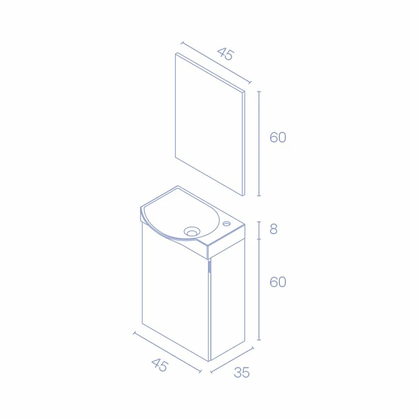 Meilleure vente 🧨 Amizuva Set MIKA Mika H.68 x L.45 x P.35, effet blanc brillant 😉 6 Meilleure vente 🧨 Amizuva Set MIKA Mika H.68 x L.45 x P.35, effet blanc brillant 😉 – Image 4
