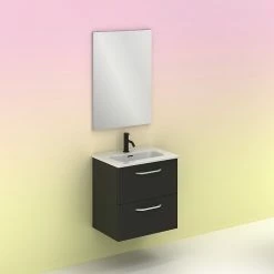 De gros 🔔 Amizuva Set HONE H.50 x L.50 x P.35, effet Anthracite Brillant 🥰 -Accessoires pour la maison Soldes 8414623396570 5