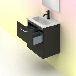 De gros 🔔 Amizuva Set HONE H.50 x L.50 x P.35, effet Anthracite Brillant 🥰 -Accessoires pour la maison Soldes 8414623396570 6