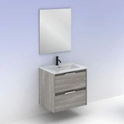 Les meilleures critiques de 🎉 Amizuva Ensemble de meuble, vasque et miroir SUKI avec deux tiroirs H.56,5 x L.60 x P.46 , effet Gris sablé ✔️ 13 Les meilleures critiques de 🎉 Amizuva Ensemble de meuble, vasque et miroir SUKI avec deux tiroirs H.56,5 x L.60 x P.46 , effet Gris sablé ✔️ -Accessoires pour la maison Soldes 8414623501028 6