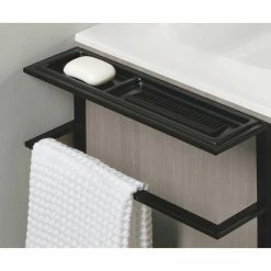 Nouveau 👍 Amizuva Ensemble de meuble, vasque et miroir KEIKO avec deux tiroirs H.56,5 x L.100 x P.46 , effet Gris sablé 🔔 11 Nouveau 👍 Amizuva Ensemble de meuble, vasque et miroir KEIKO avec deux tiroirs H.56,5 x L.100 x P.46 , effet Gris sablé 🔔 -Accessoires pour la maison Soldes 8414623501653 4 3