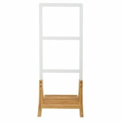 Meilleure affaire 🥰 MSV Porte Serviettes Bambou & MDF Blanc ❤️ 6 Meilleure affaire 🥰 MSV Porte Serviettes Bambou & MDF Blanc ❤️ -Accessoires pour la maison Soldes 8422914500070 2