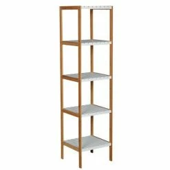 Les meilleures critiques de 🧨 MSV Etagère Meuble de rangement 5 Niveaux Bambou & MDF Blanc 🔔