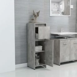 Bon marché 👏 vidaXL Armoire de salle de bain Gris béton 60x33x61 cm Aggloméré 👍 10 Bon marché 👏 vidaXL Armoire de salle de bain Gris béton 60x33x61 cm Aggloméré 👍 -Accessoires pour la maison Soldes 8720286016114 3