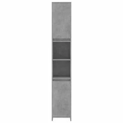 Sortie ⌛ vidaXL Armoire de salle de bain Gris béton 30x30x183,5 cm Aggloméré 🌟 -Accessoires pour la maison Soldes 8720286016206 5